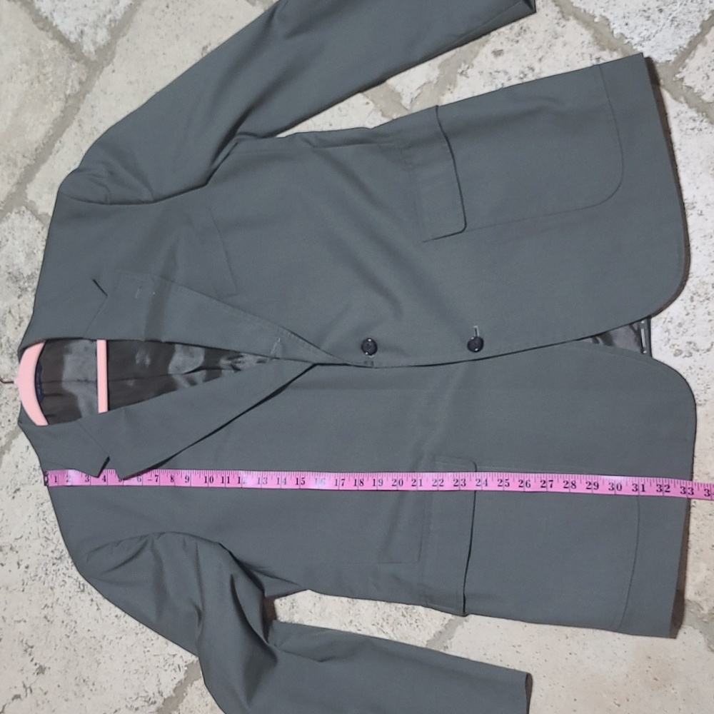 Brooks Brothers Suit Jacket Size 44L in Olive Color - Picture 3 of 9